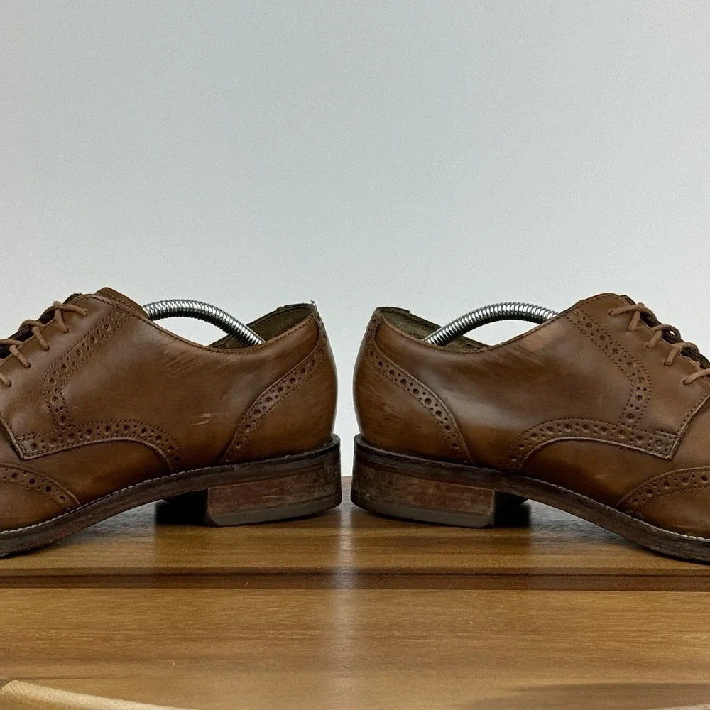 Mens Cole Haan Grand Os Madison Brown Leather Wingtip‎ Dress Oxfords Size 11.5 M